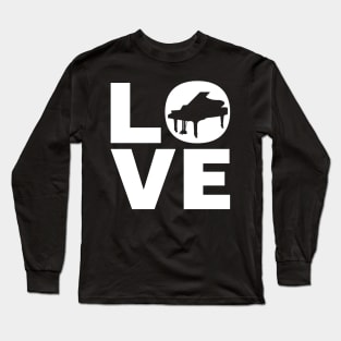 Love Piano Gift For Pianists Long Sleeve T-Shirt